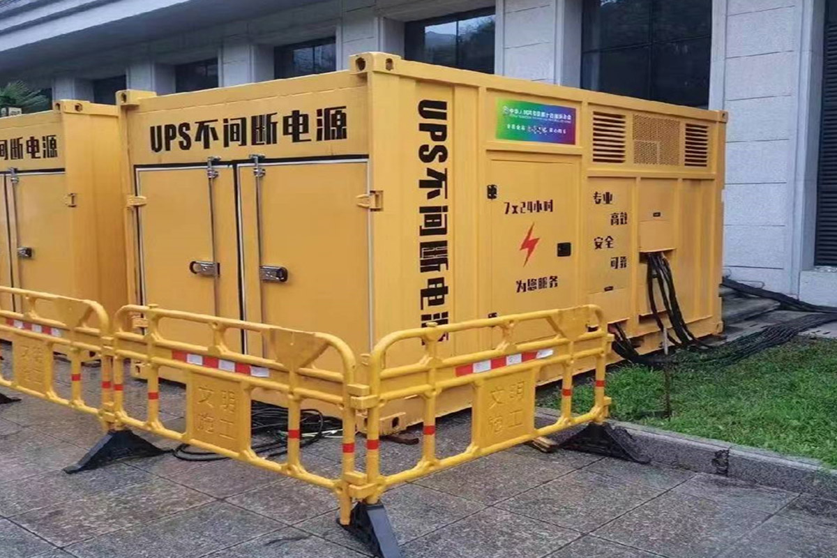 石泉发电机租赁施工现场